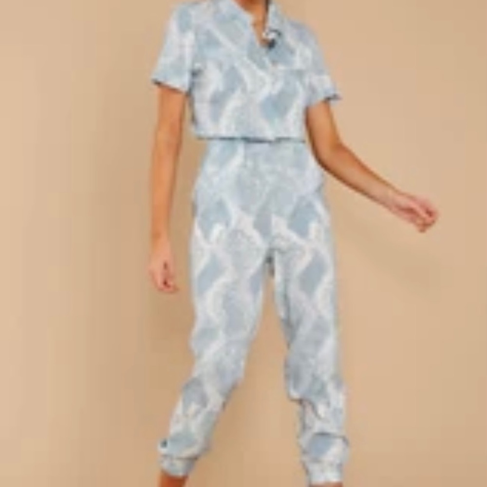 NWOT Snake print Jumpsuit